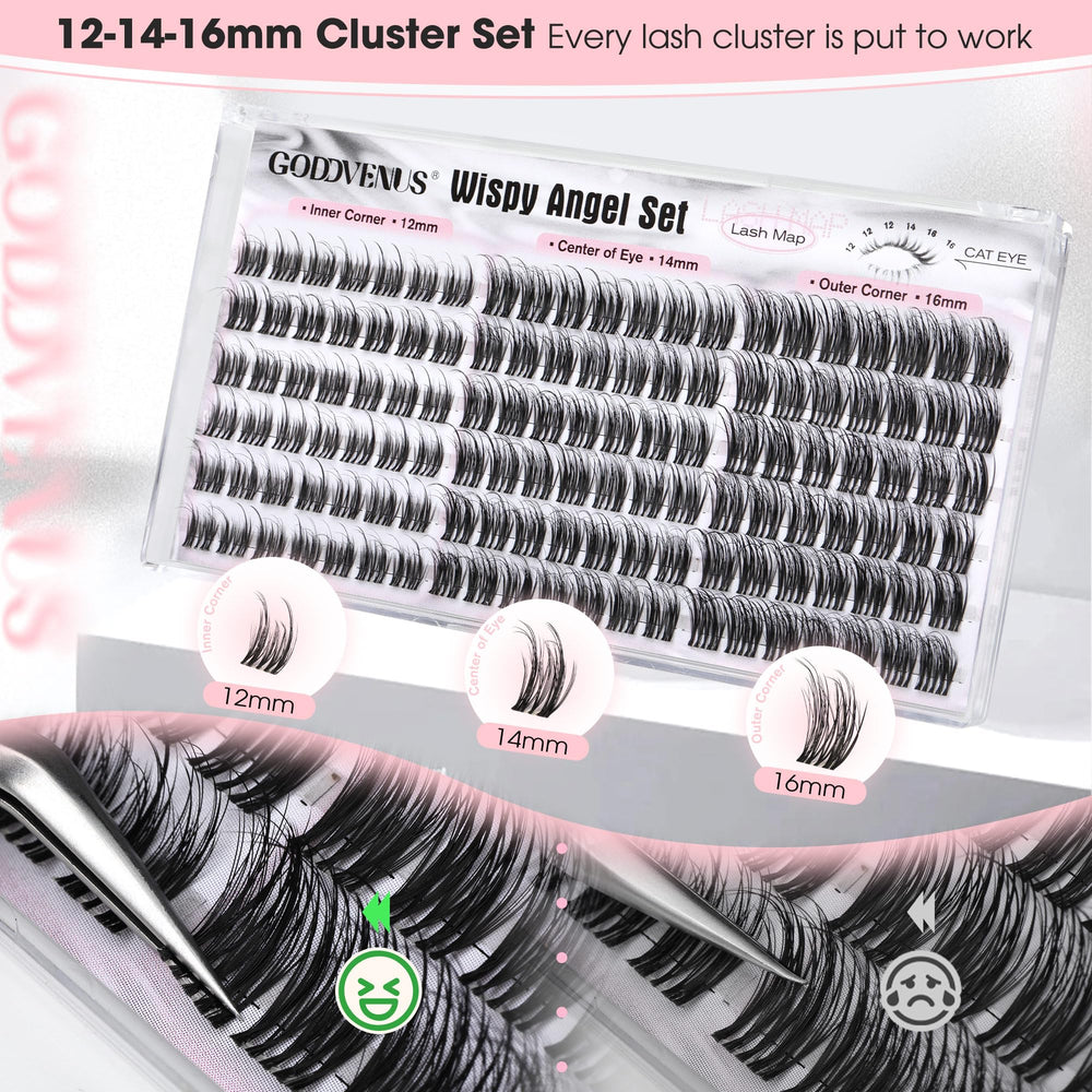 Goddvenus Wispy lash clusters Mixed for versatile maps