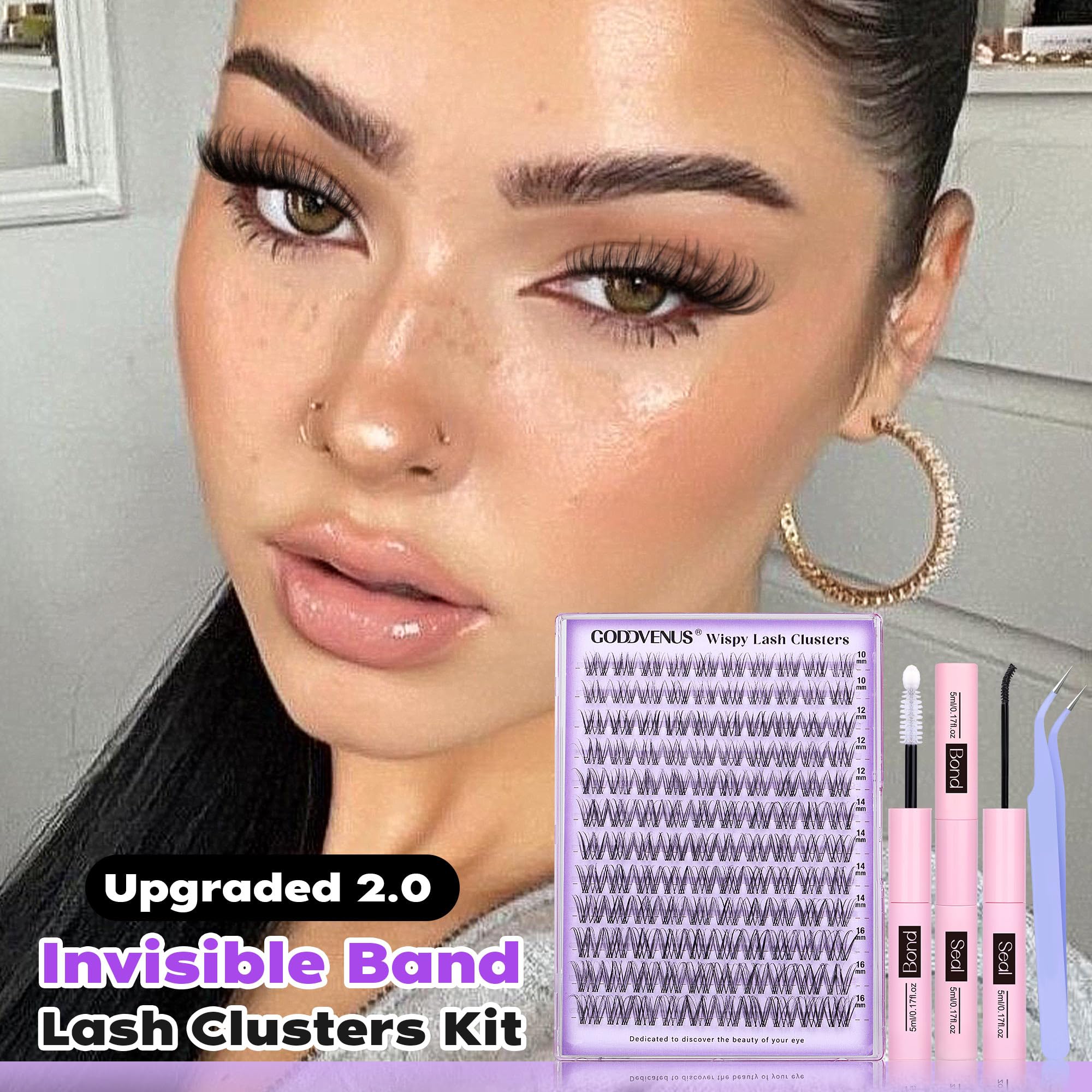 Goddvenus wispy natural lashes provide lightweight, natural look.
