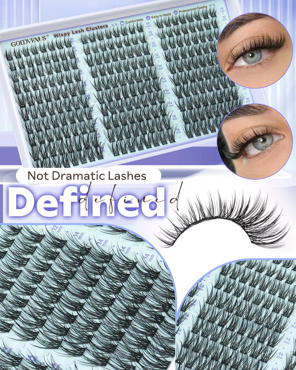 Goddvenus wispy tips close-up highlighting fairy-light ends.