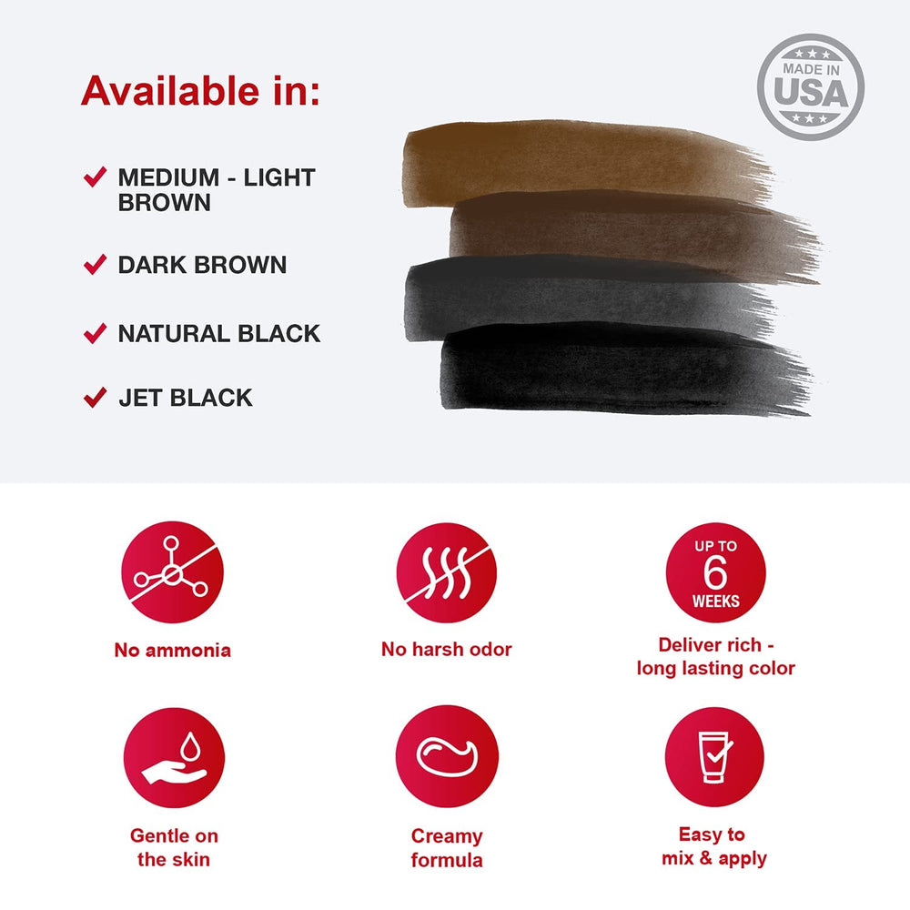 Godefroy Barbers Choice gentle, ammonia-free formula with mild scent.