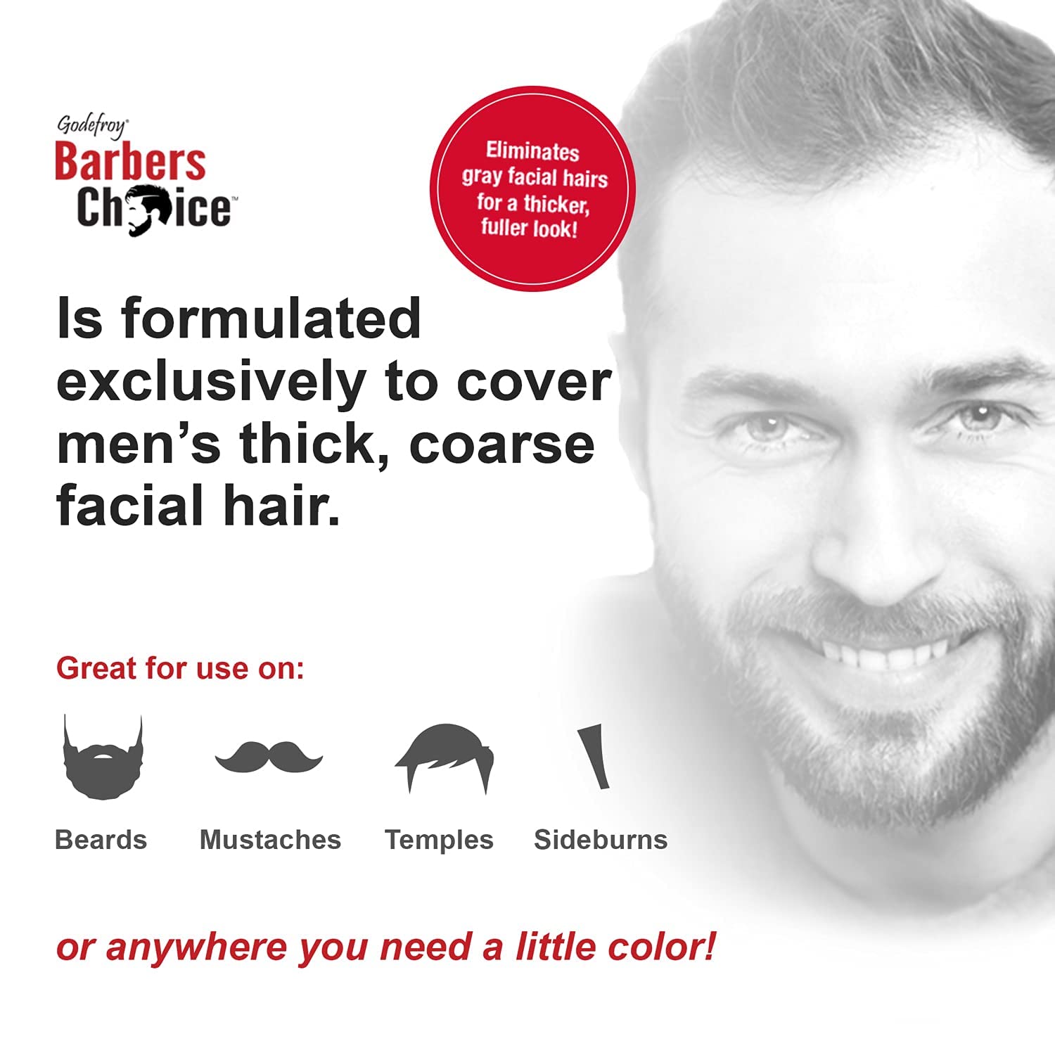 Godefroy Barbers Choice at-home beard coloring setup for easy use.