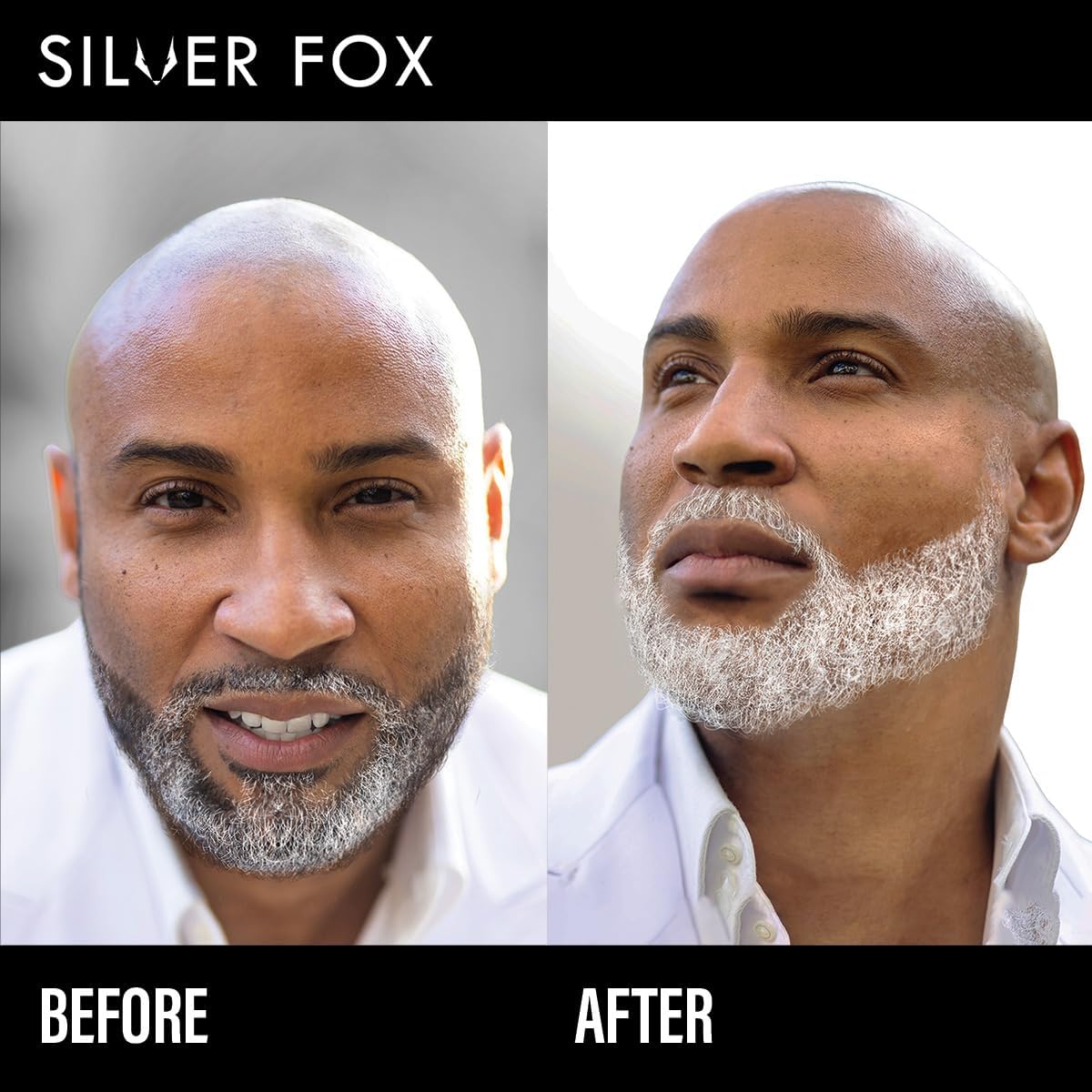 Neutralizes yellow tones for a cooler silver beard finish.