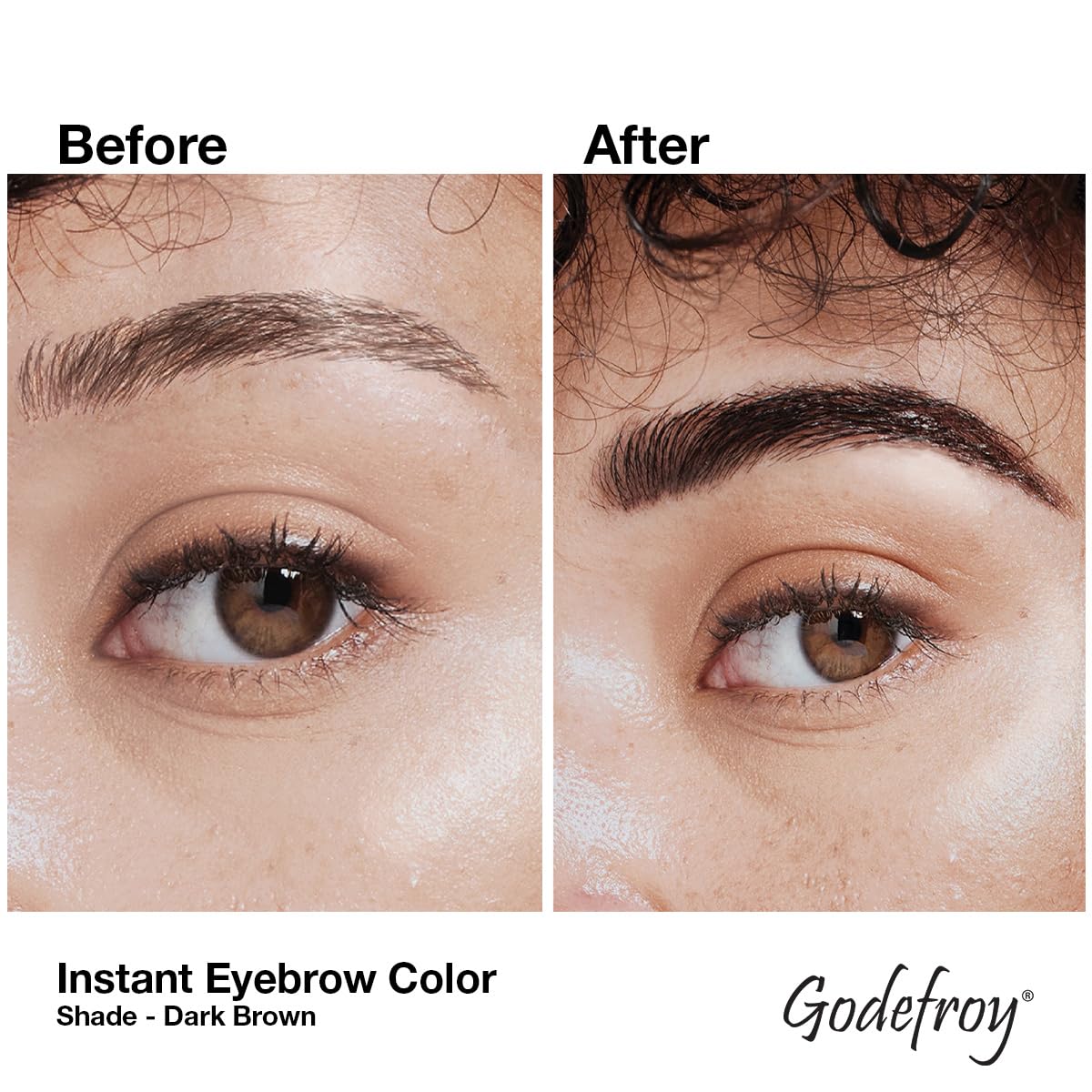 Godefroy brow color wash-off demonstrates temporary nature
