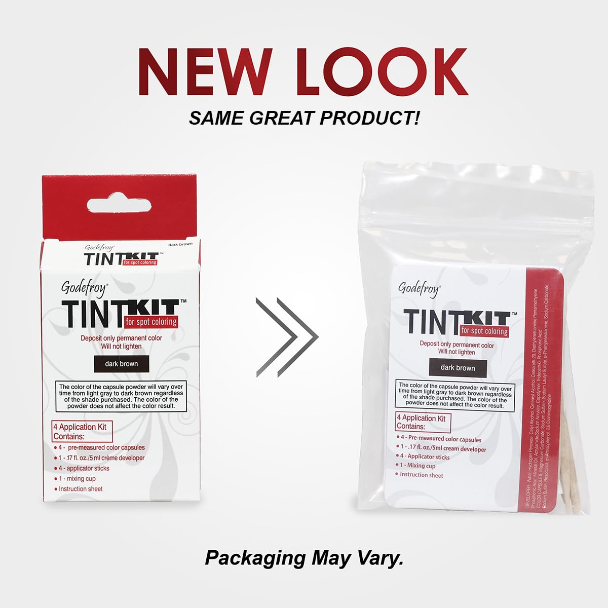 Godefroy hair color kit face and hairline enables quick, natural-looking touch-ups.