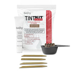 Godefroy hair color kit for spot coloring in small areas provides precise gray blending for quick touch-ups.