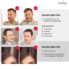 Godefroy temples coloring kit provides quick gray blending.