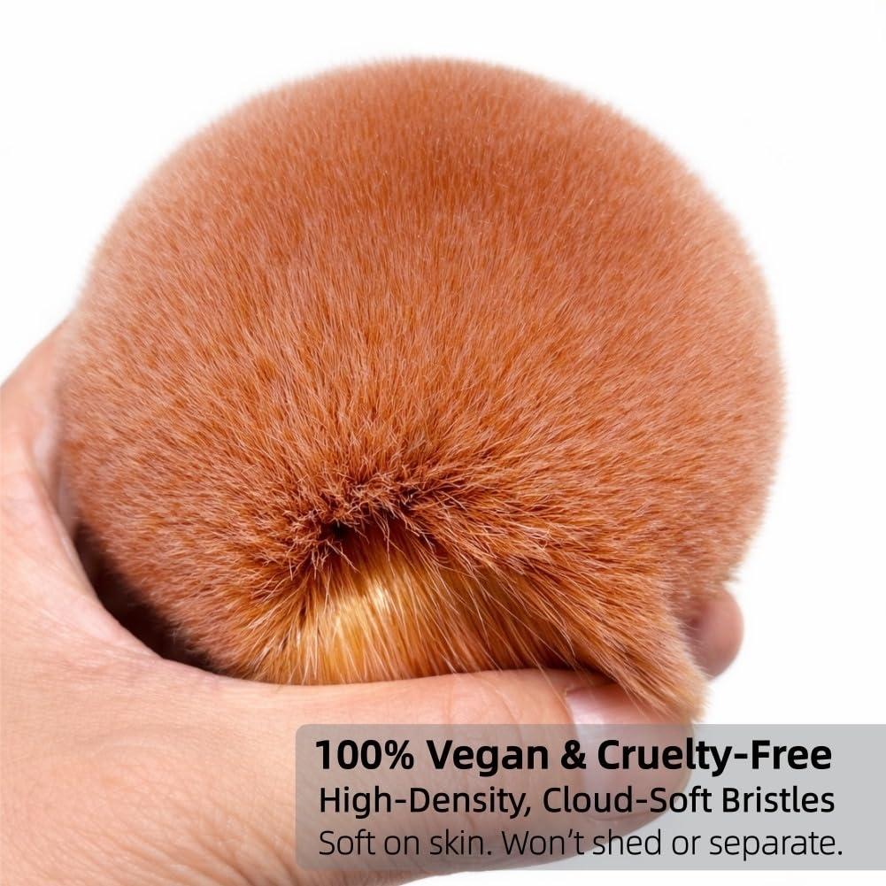GOERTI dense round brush head delivers fast, streak-free coverage.