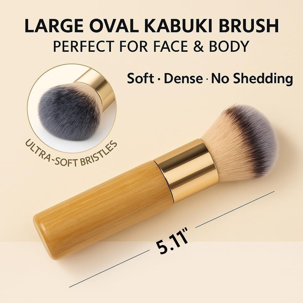 Goerti Kabuki: brocha para aplicación facial con difuminado uniforme.