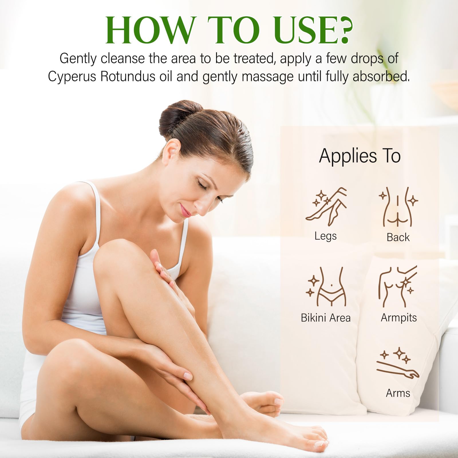GOGIFTGO Aceite Cyperus para rostro, piel sensible y suave.