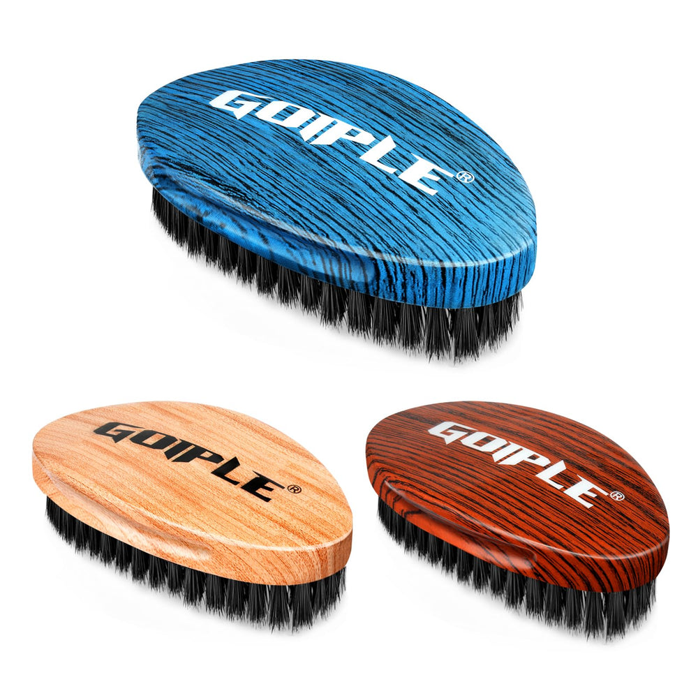 Goiple medium-hard brush enables versatile waves and maintenance.