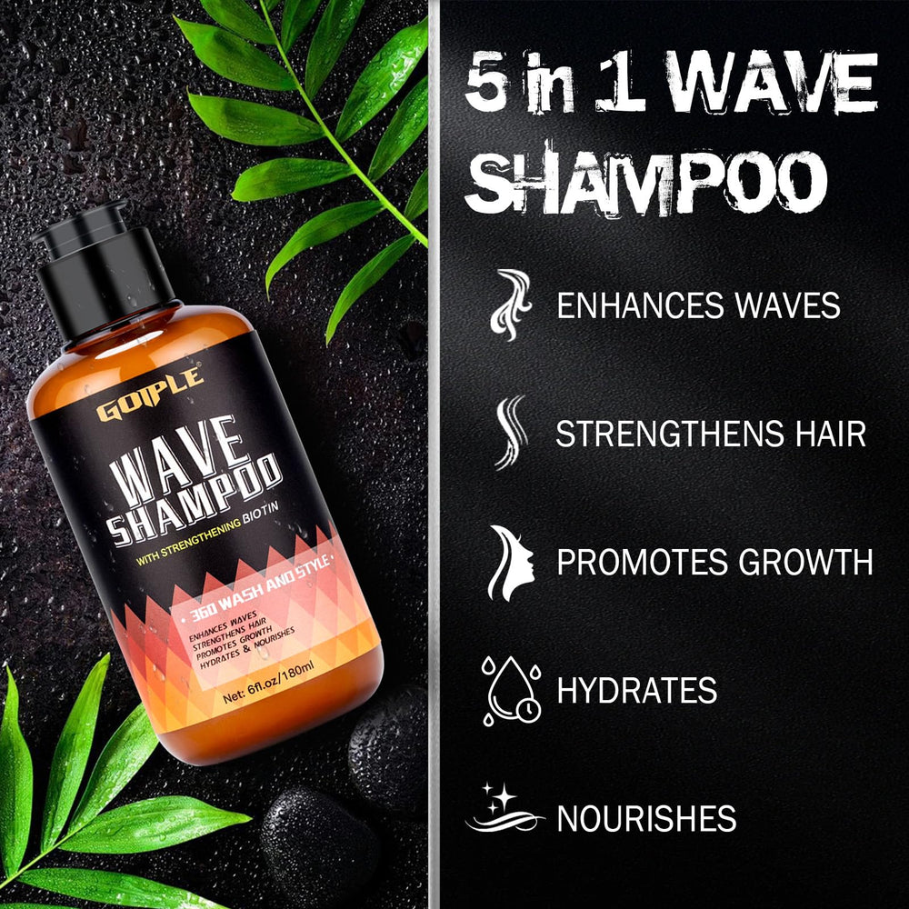 Goiple 360 Waves Wash Shampoo deep nourishment reaches each strand for shine.