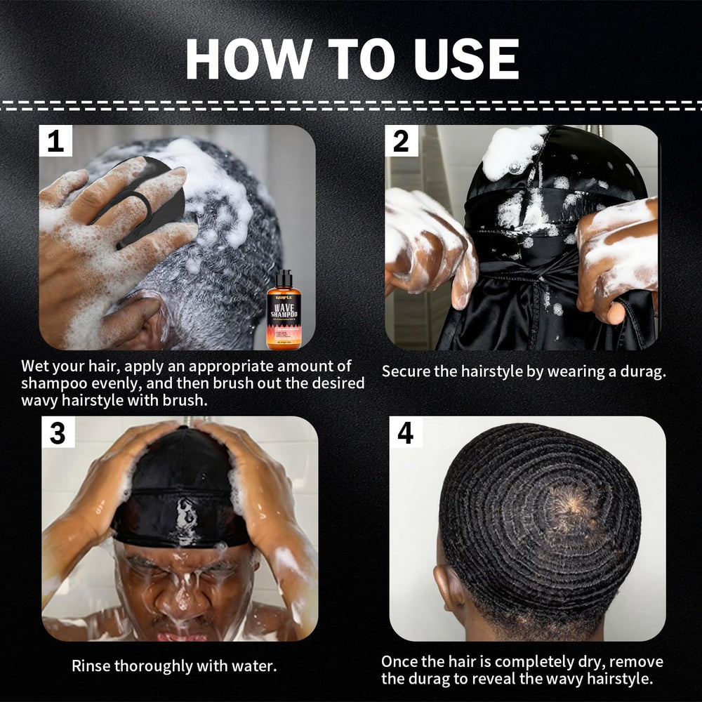 Goiple 360 Waves Wash Shampoo gentle cleansing protects the scalp during wash.