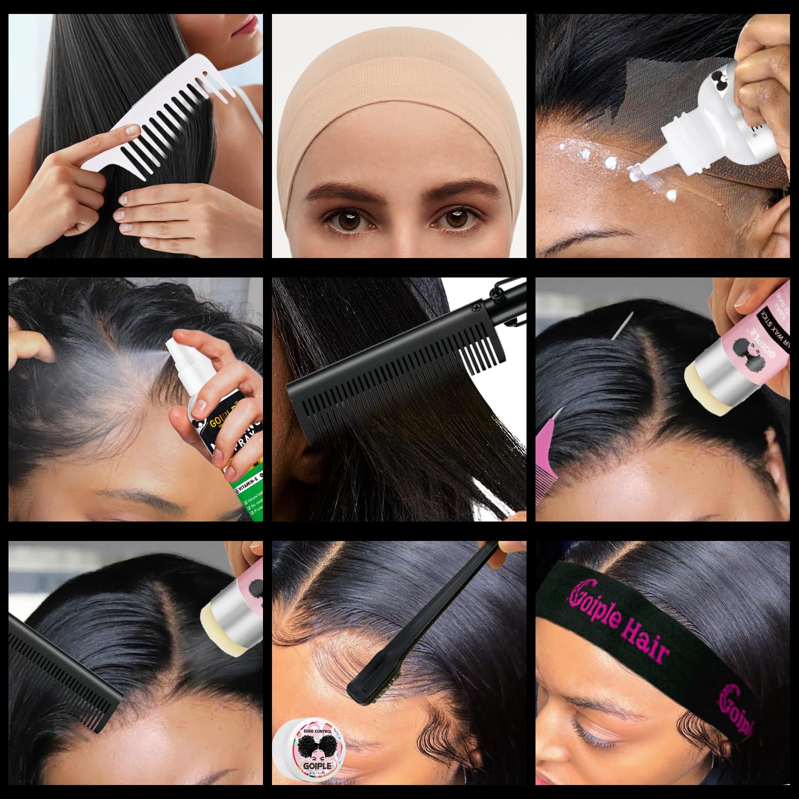 Goiple adjustable heat settings protect delicate wigs during styling