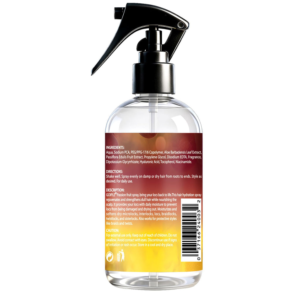 Goiple aroma-fruta-pasion en cabellos rastas, experiencia sensorial.