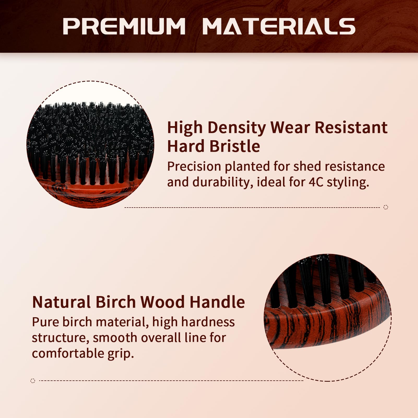 Barber-secret Goiple brush design helps reset waves quickly.