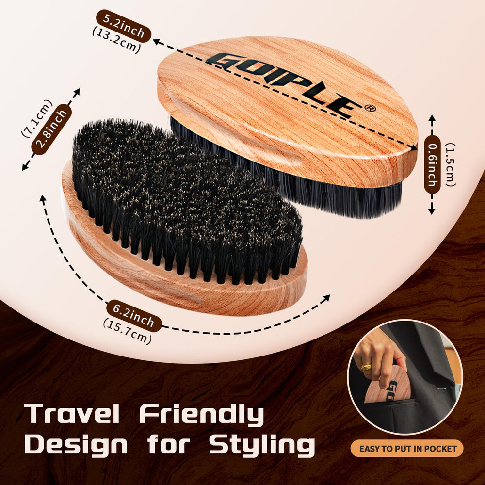 Goiple boar bristle close-up shows durable, shedding-resistant bristles