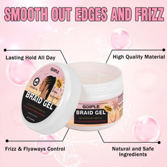 Goiple Braid Gel edge-control closeup for sleek edges.