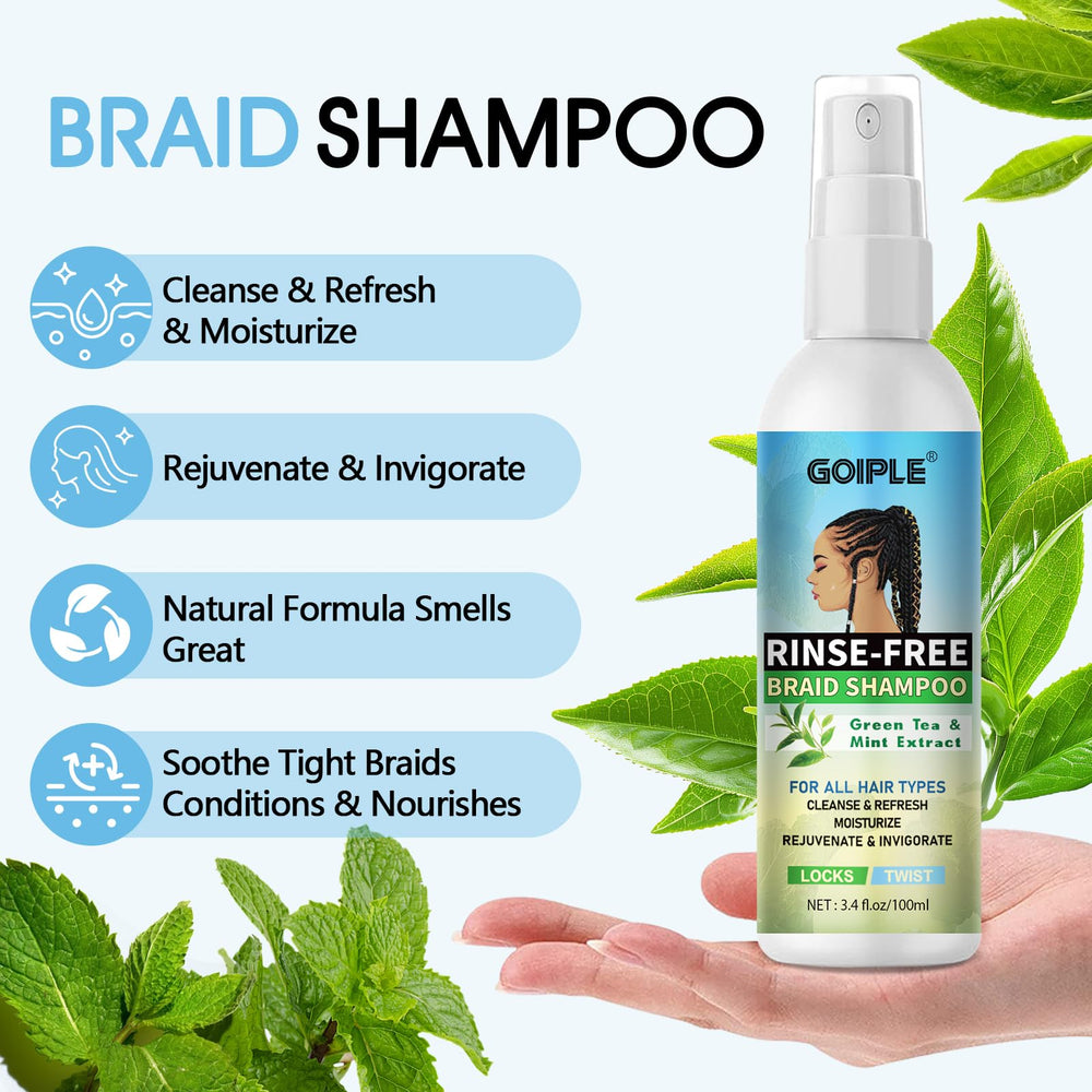 Goiple aceite para trenzas Rosa Menta, brillo duradero en cada hebra