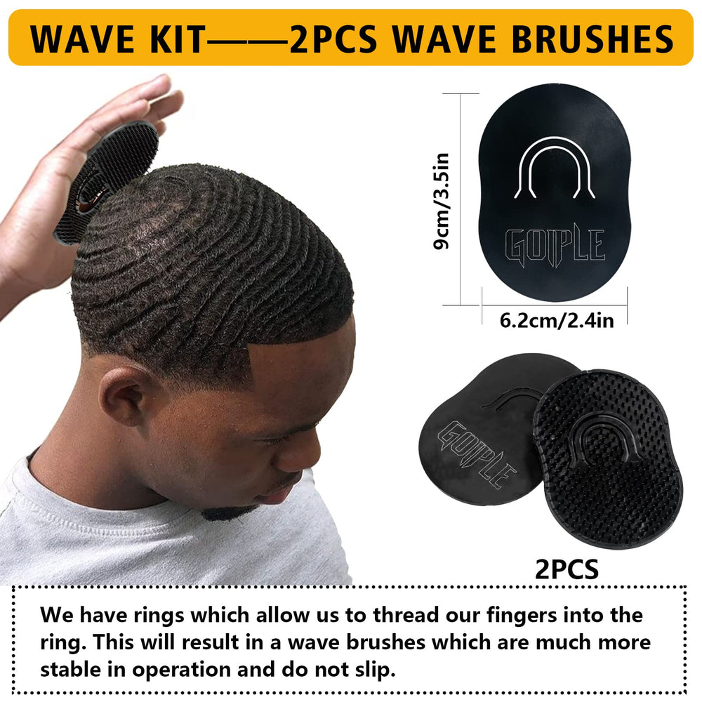 Goiple Cepillo para ondas curvo con cerdas mixtas y mango ergonómico