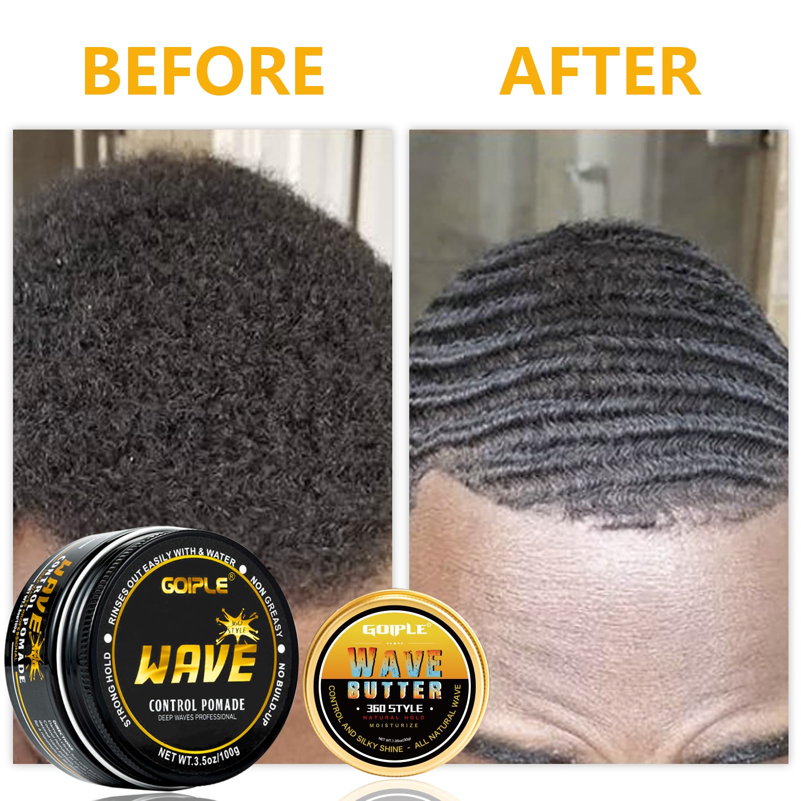 Cepillo para distribuir Goiple Wave Pomade y definir ondas