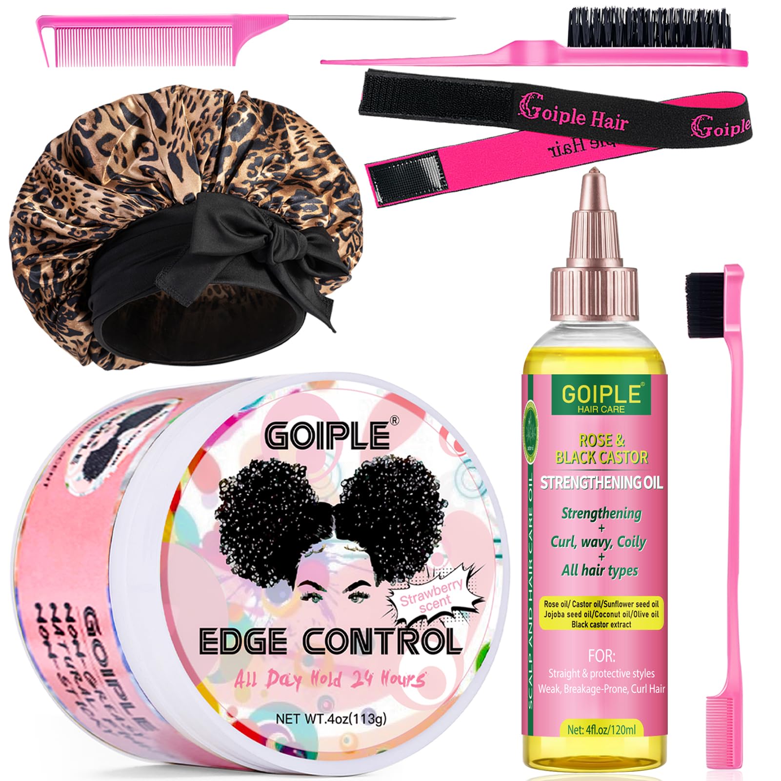 Goiple cera de control de bordes para un peinado definido y duradero.