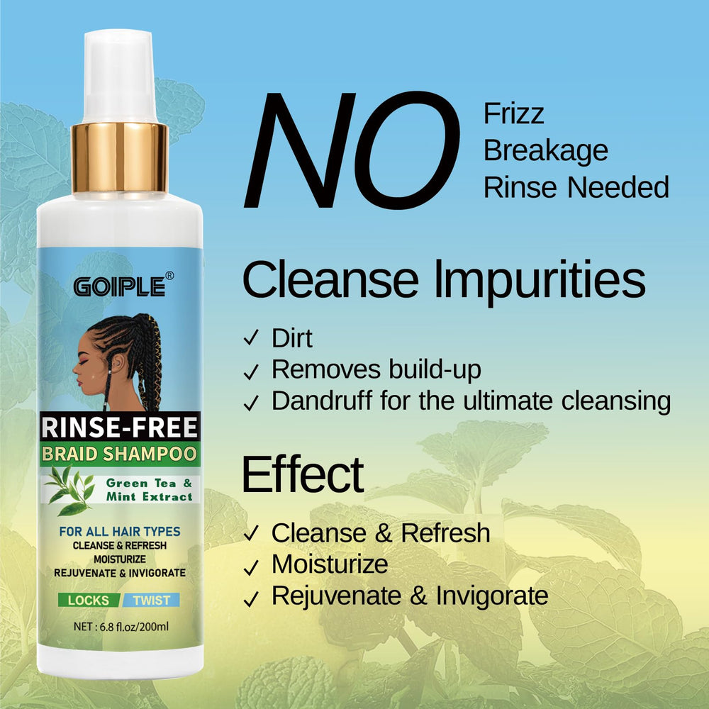 Goiple champú sin agua para weaves: refresca e hidrata sin residuo