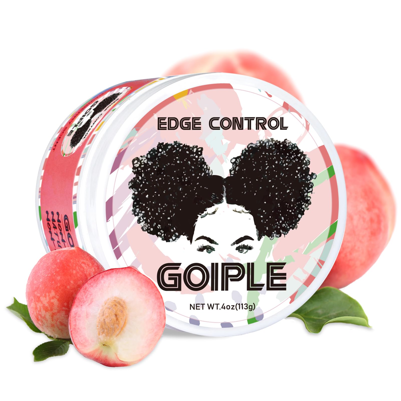 Goiple Cera de control de bordes, botella, peinado definido y limpio.