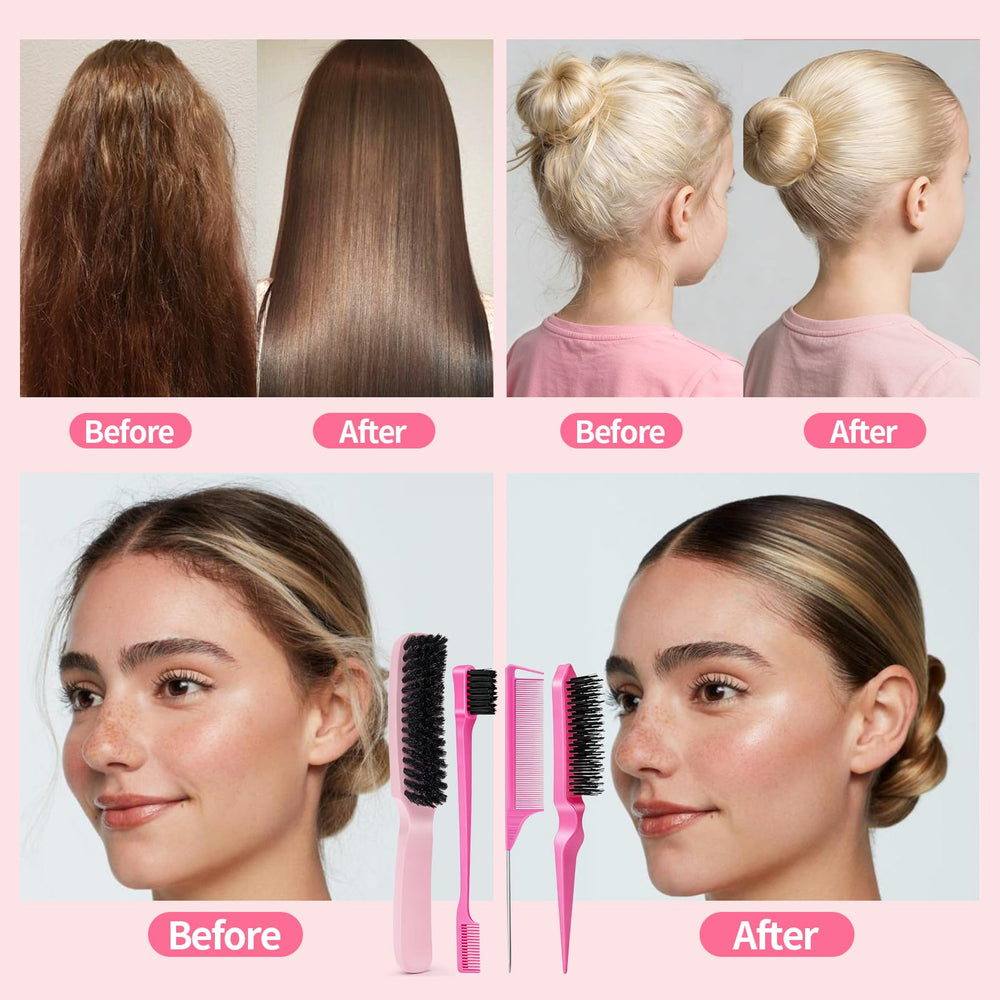Goiple curved-design brush hugging the scalp for even coverage