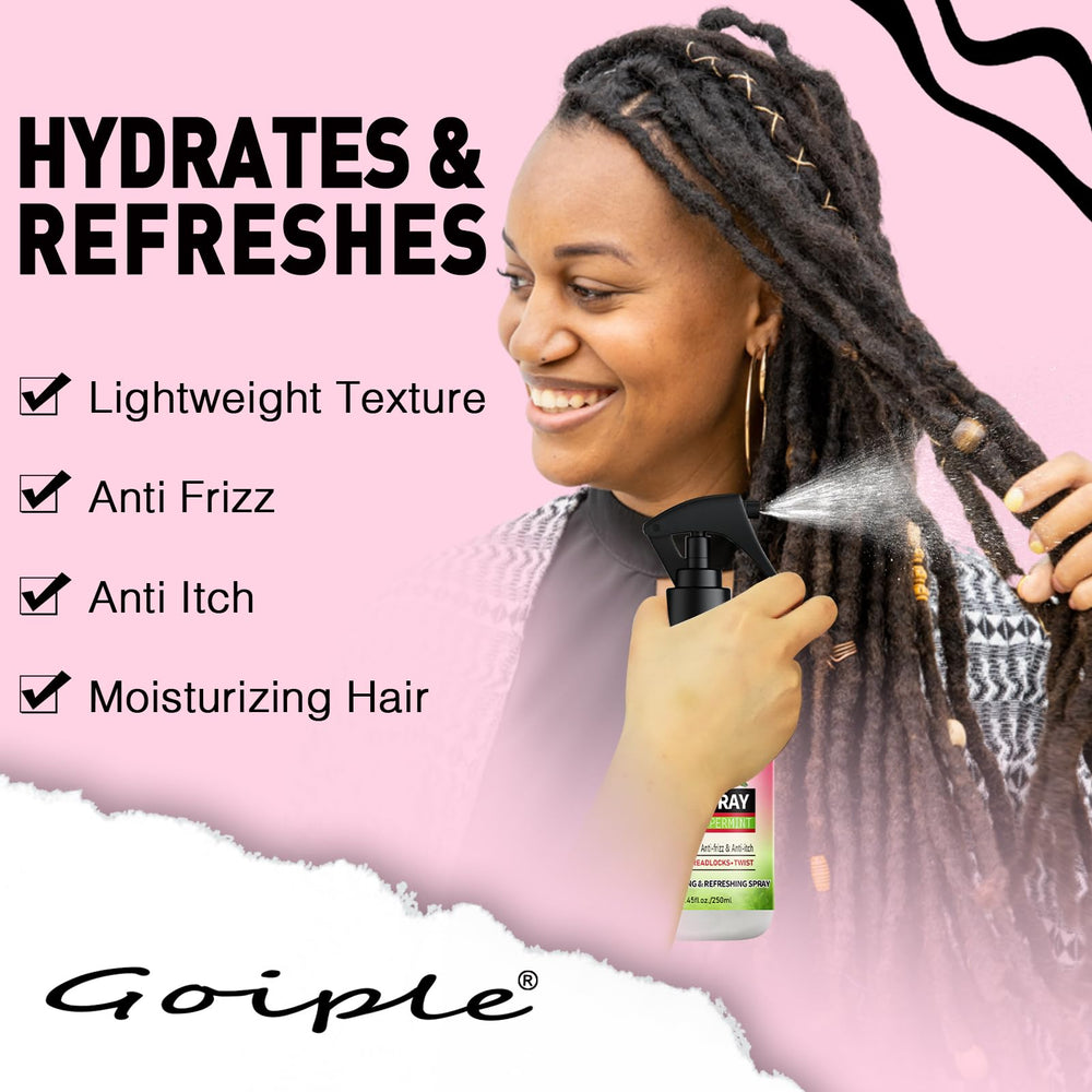 Definición de twists y locs más definida gracias al spray.