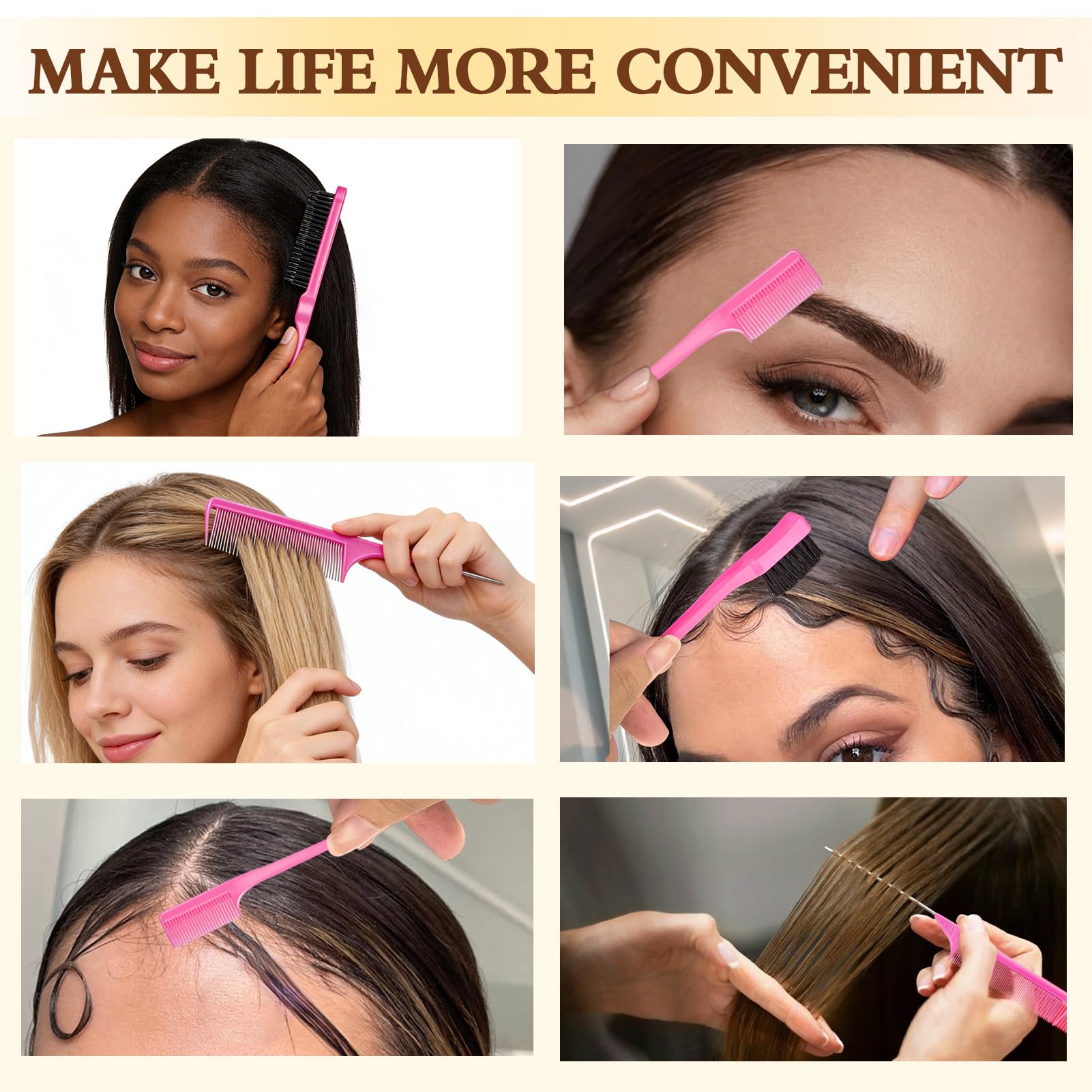 Goiple edge brush in use for clean, defined edges