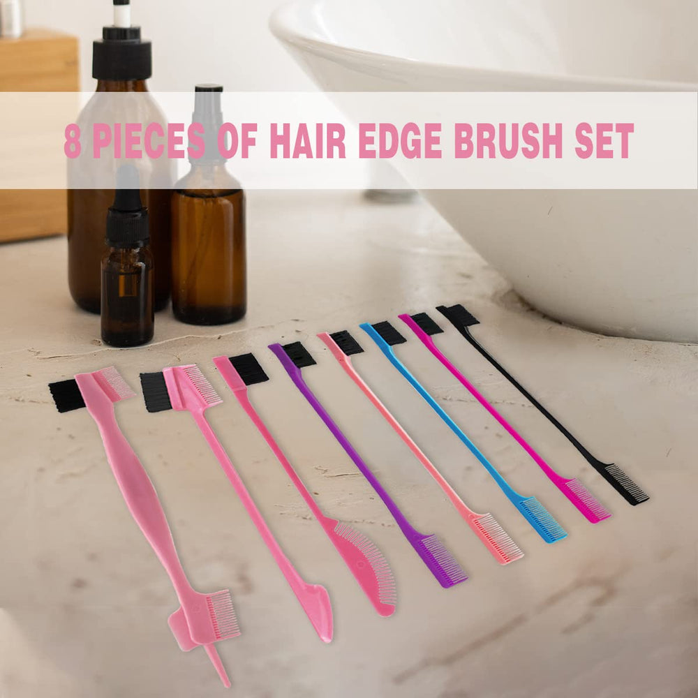 Goiple double-sided edge comb for precise back brushing and smoothing.