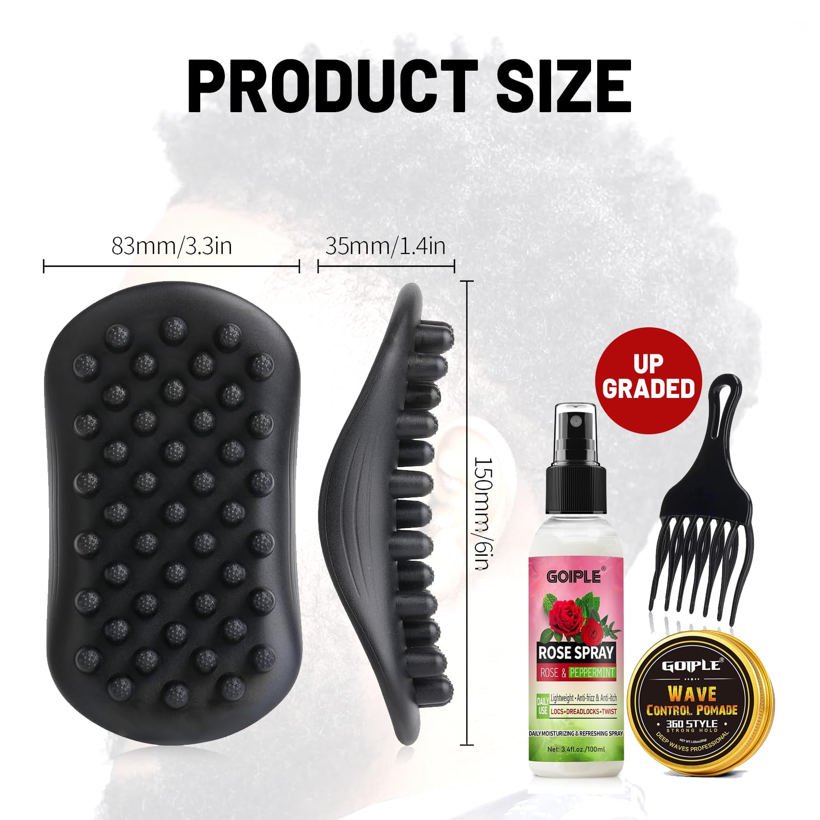Goiple durable rubber and easy-clean design supports long-lasting styling sessions.