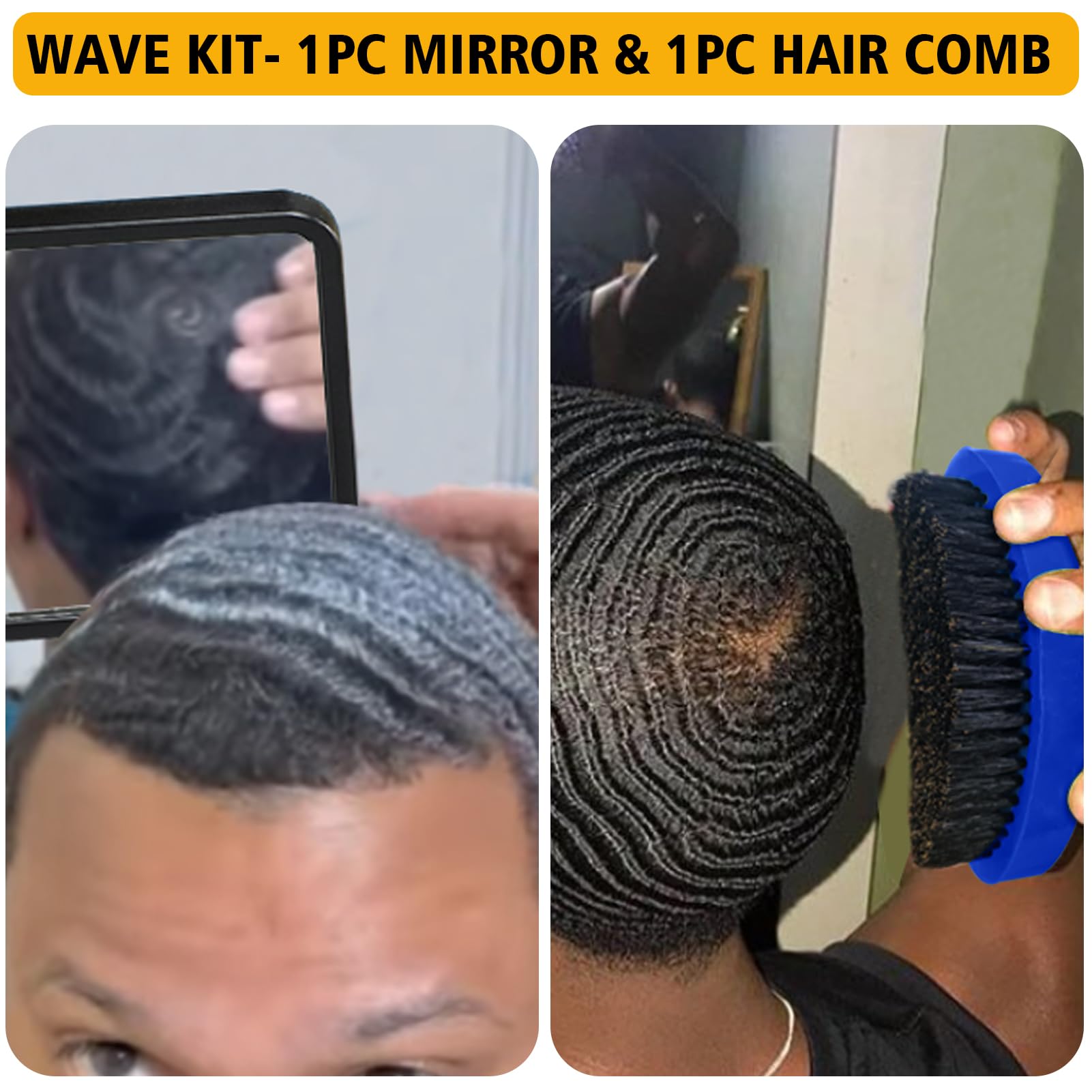 Goiple durag azul en el set protege la línea de ondas durante la noche.