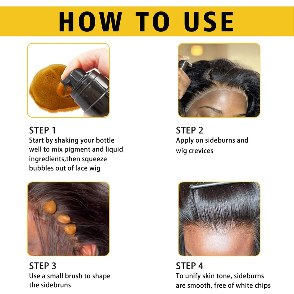 Goiple hair comb shown for styling and even tint distribution
