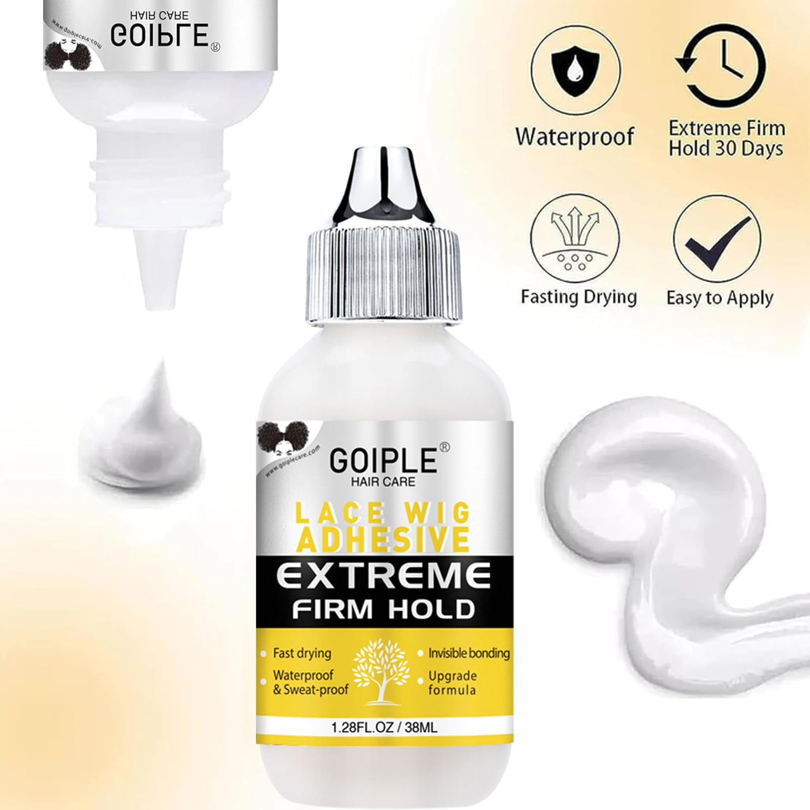 Goiple edge brush aids precise, clean hairline detailing for a neat look.