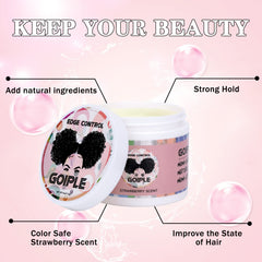 Aplicación precisa de Goiple Edge Control Wax para peinado limpio