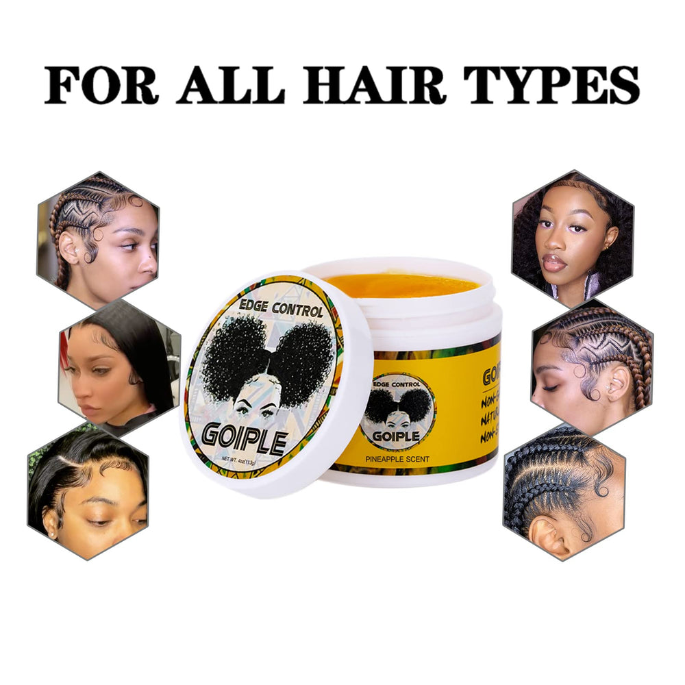 Goiple Edge Wax organic ingredients close-up emphasizing moisture.