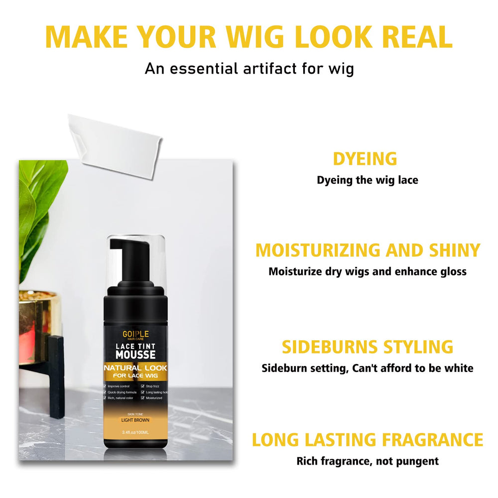 Goiple edge wax stick with brushes for precise hairline finishing