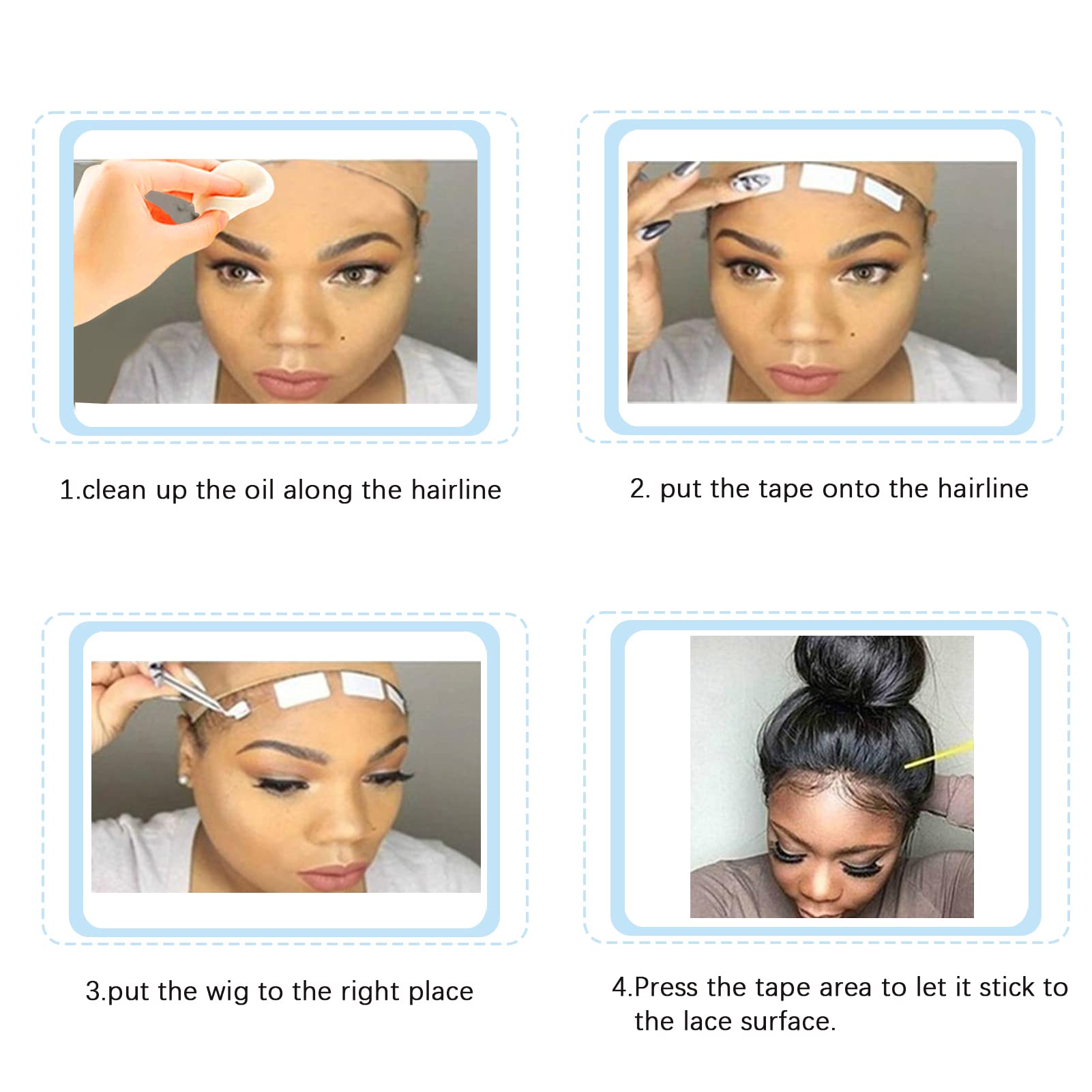 Goiple elastic wig band for secure, comfortable fit.