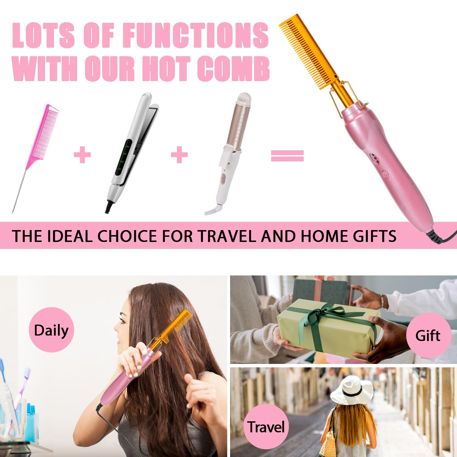 Goiple ergonomic handle for comfortable extended styling sessions