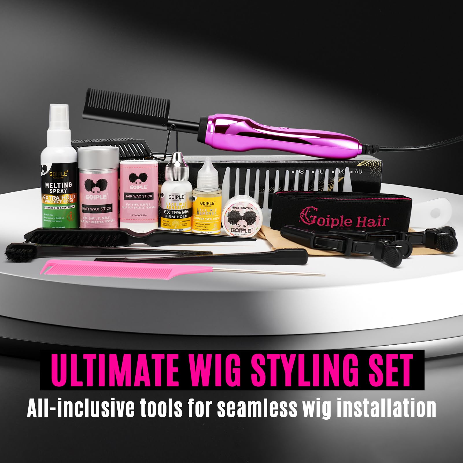 Goiple ergonomic hot comb handle delivers comfortable, tangle-free use