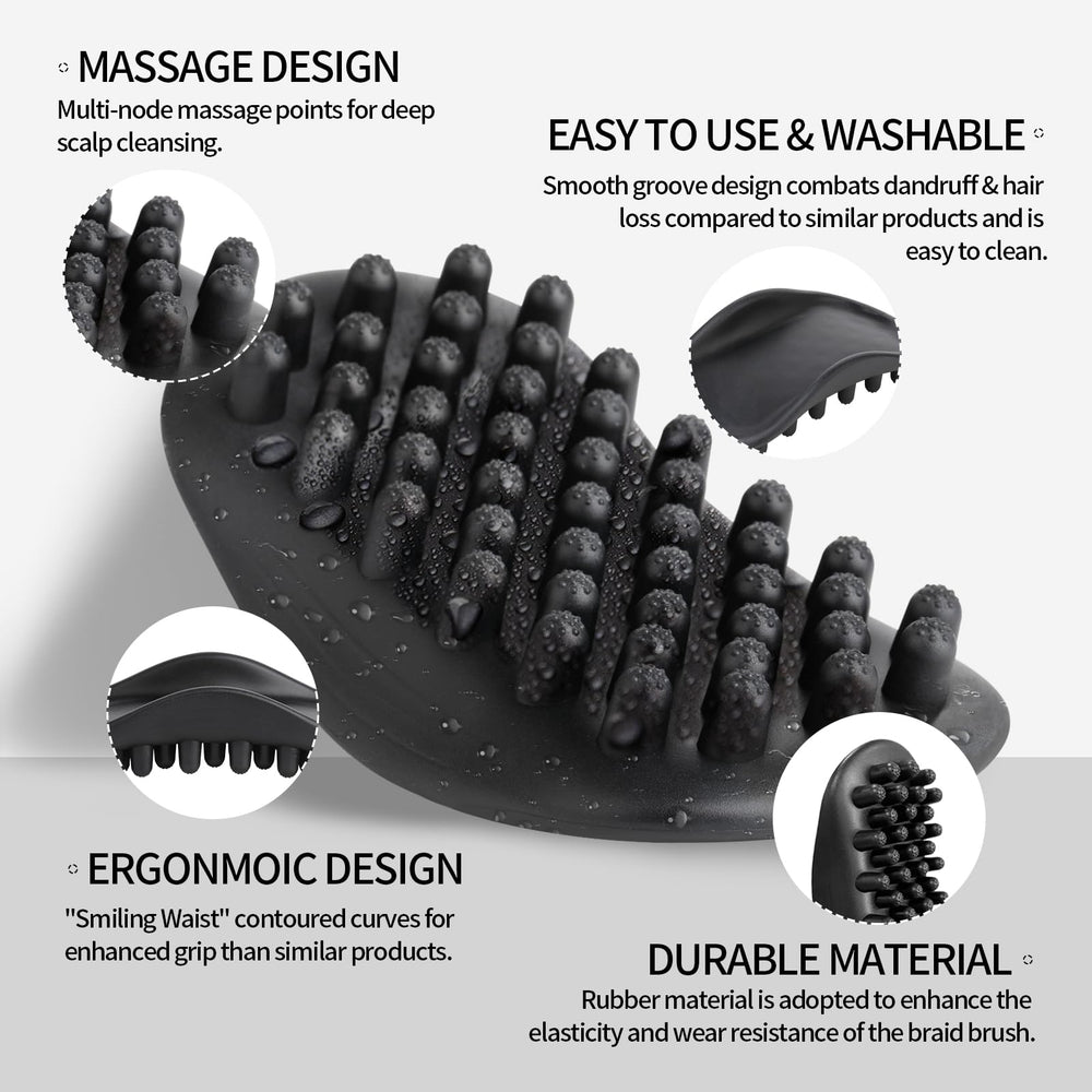 Goiple ergonomic rubber grip design reduces hand fatigue during styling sessions.