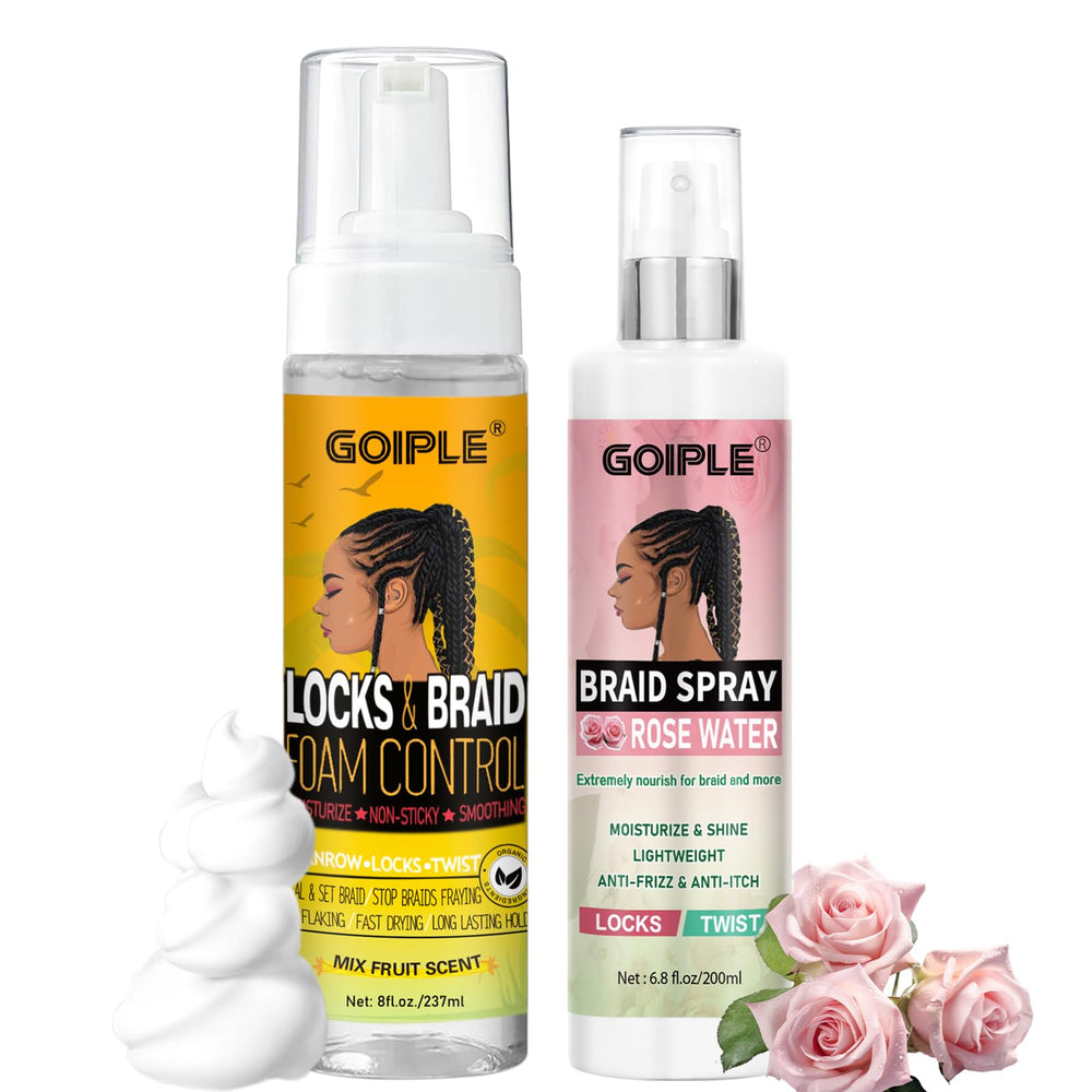 Goiple espuma para trenzas hidrata y suaviza el cabello durante peinado
