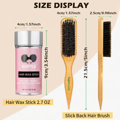 Goiple hair brush in hand shaping and smoothing flyaways