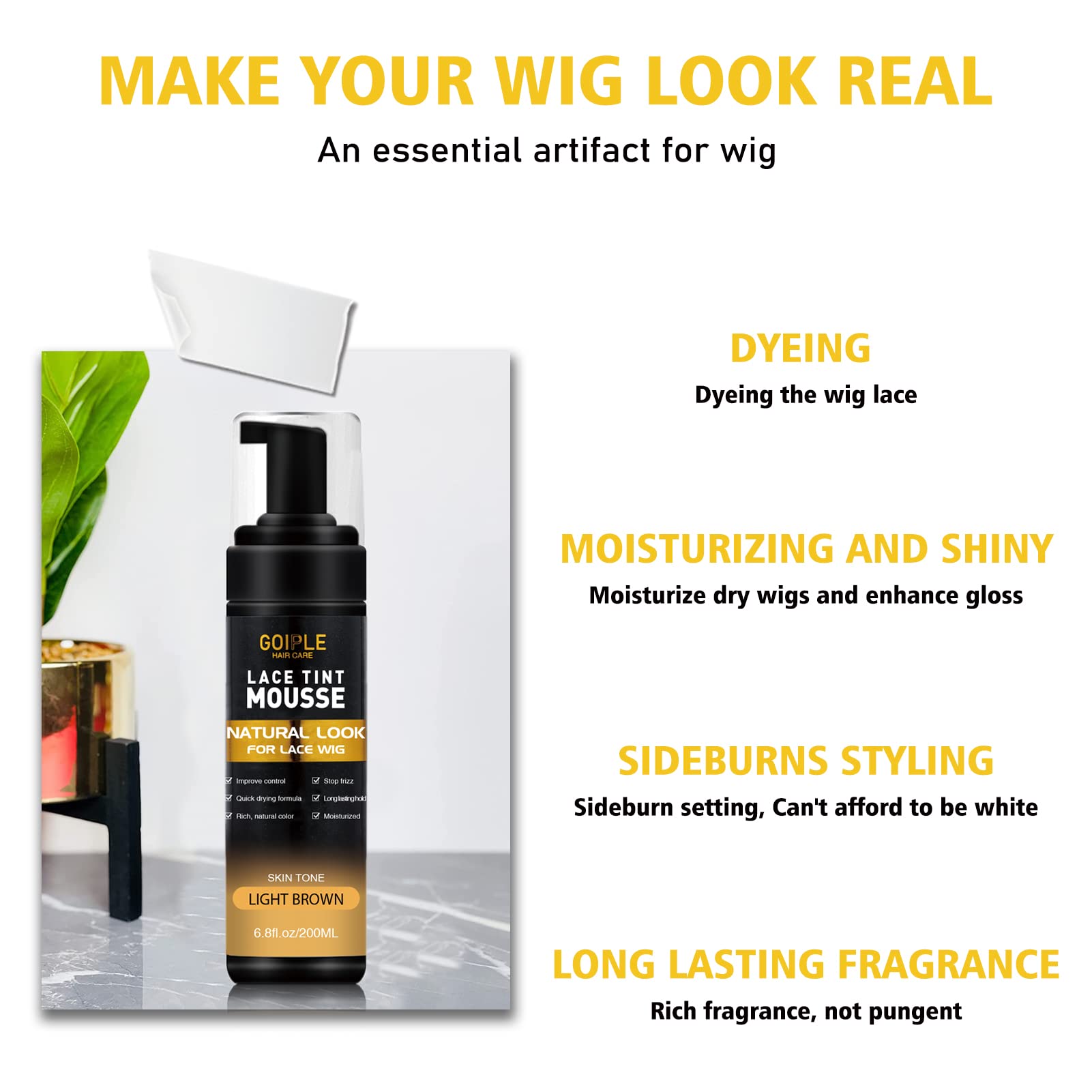 Goiple natural-light-brown shade blends with skin tone