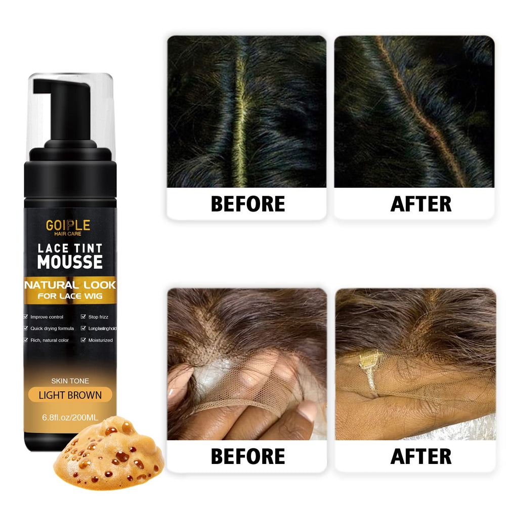 Goiple edge brush blends tint around hairline for a soft transition