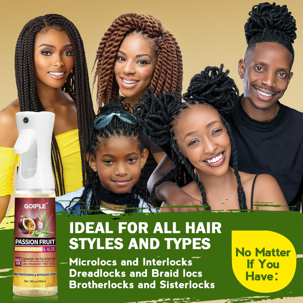 Goiple hidratación diaria para locs secos y flexibles.