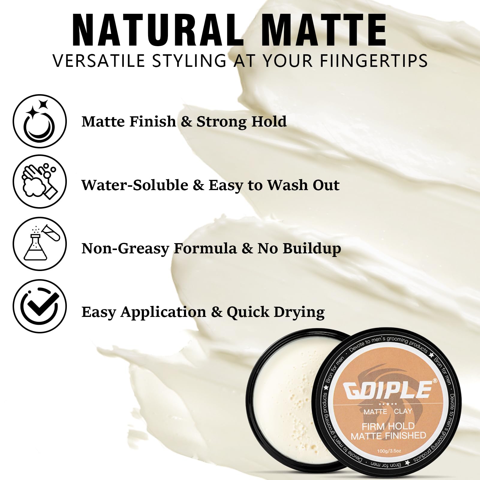 Goiple ingredientes orgánicos certificados cuidan el cabello sin grasa.