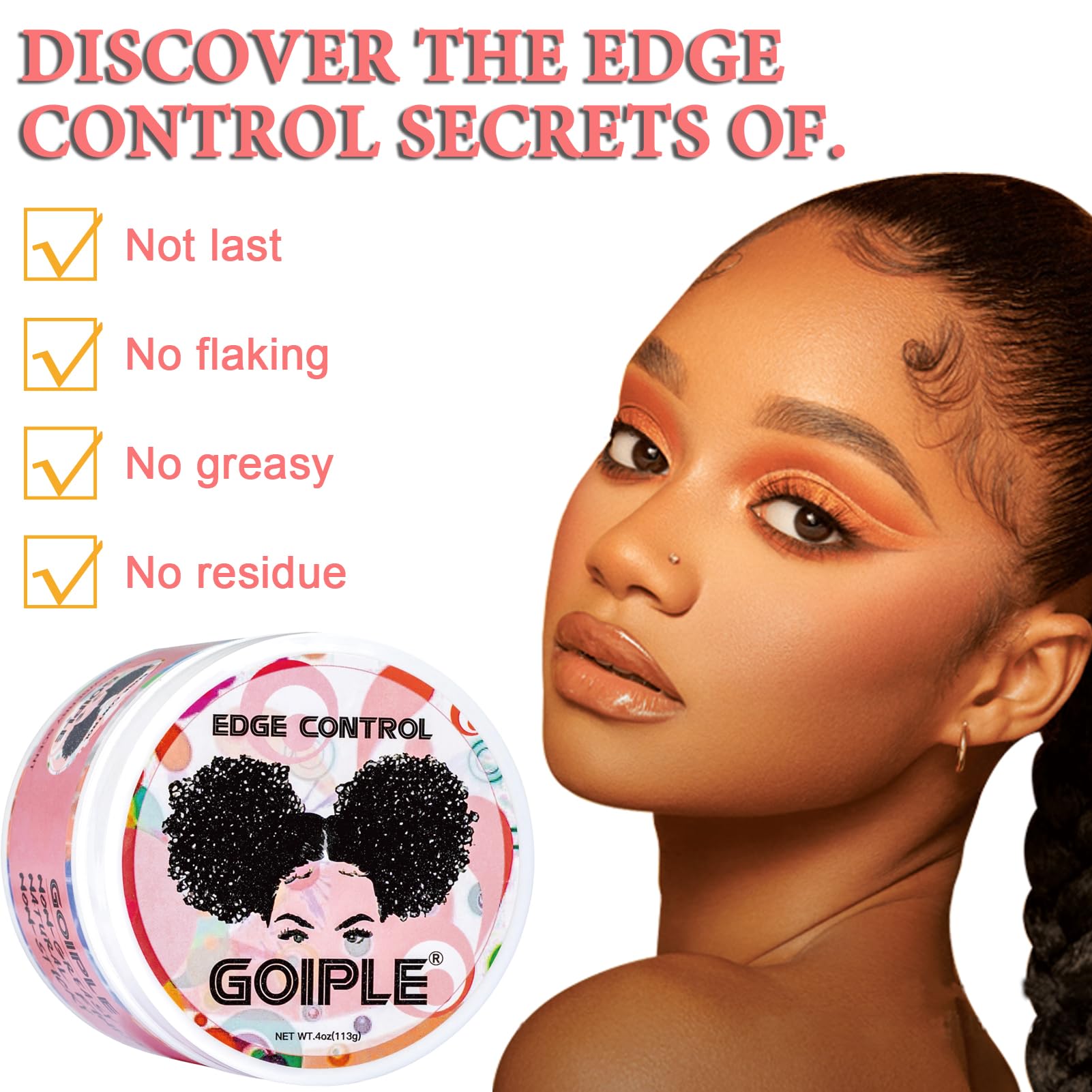 Kit Goiple completo para peinados: mousse, gel y herramientas.