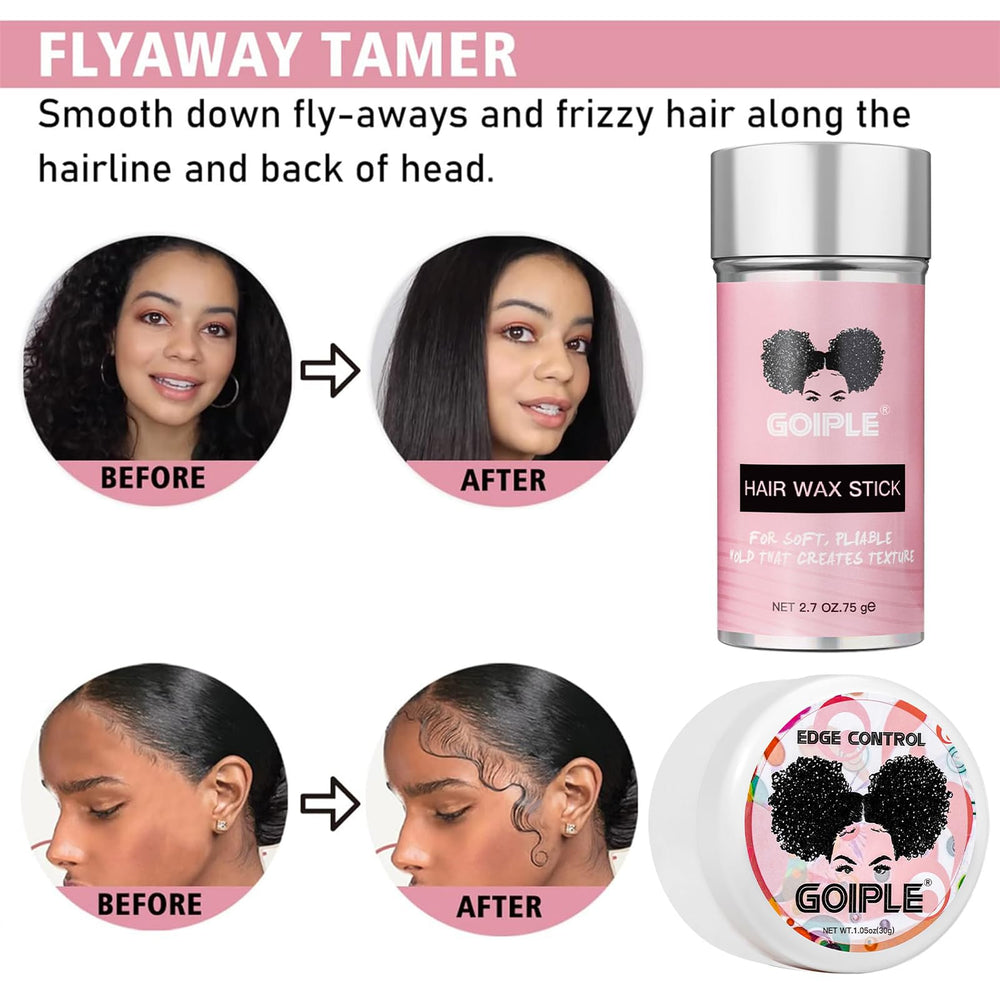 Goiple lace-front wig attachment for natural-looking grip.